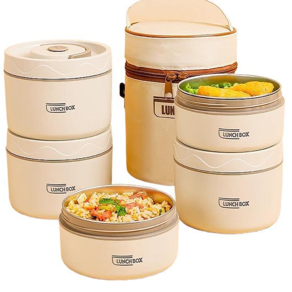 Baby Food Warmer - 3 قطعة صندوق الغداء المعزول 304